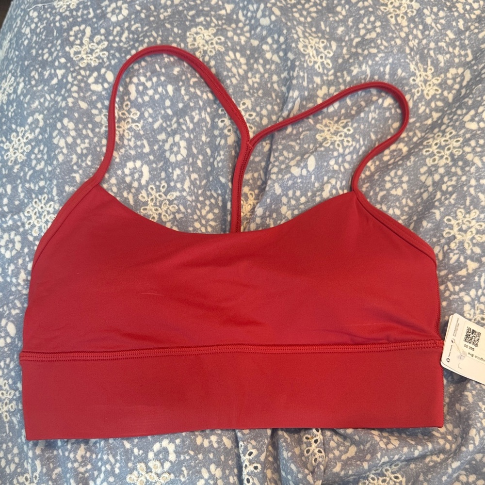 Lululemon Flow Y Nulu Longline bra - Persian Red